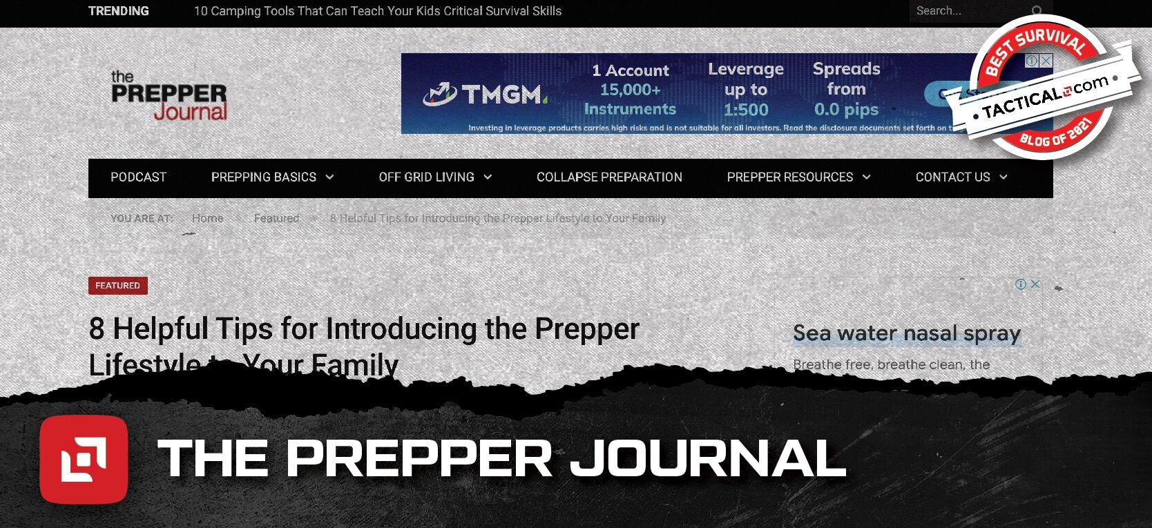 The Prepper Journal homepage