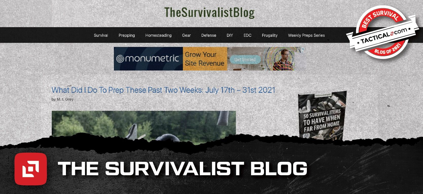 The Survivalist Blog homepage